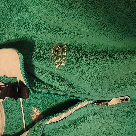 Spring green north face fleece jacket zip medium - Picture 2 of 7